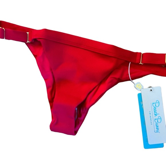 Beach‎ Bunny Rib Tide Red Skimpy Bikini Bottom nwt - Picture 3 of 7